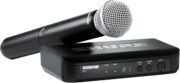 Micrófono Inalámbrico Shure BLX24/SM58 – Sistema inalámbrico con el icónico micrófono SM58, sonido cálido y claro, gran alcance y fácil configuración.
