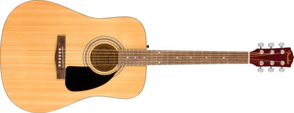 La Fender FA-115 es una guitarra acústica con cuerpo dreadnought, tapa de abeto laminado y diapasón de nogal, ideal para un sonido potente y equilibrado. Perfecta para principiantes y músicos avanzados.