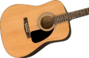 La Fender FA-115 es una guitarra acústica con cuerpo dreadnought, tapa de abeto laminado y diapasón de nogal, ideal para un sonido potente y equilibrado. Perfecta para principiantes y músicos avanzados.