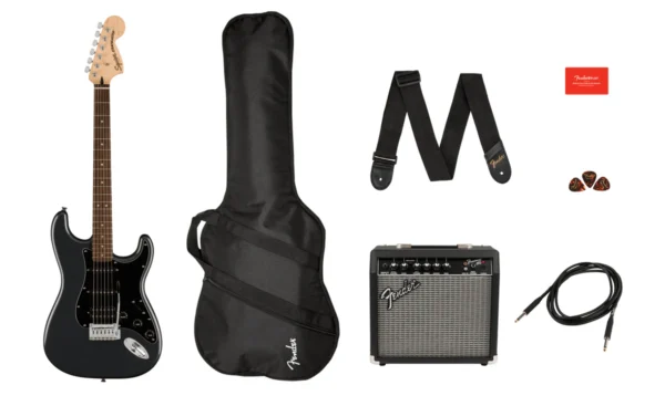 La Squier® Contemporary Stratocaster® Special HT trae características modernas y una estética atrevida a una plataforma icónica de Fender para satisfacer a los músicos más exigentes y atrevidos de hoy. En el corazón de esta guitarra hay un conjunto de pastillas de bobina simple squier SQR™ alnico colocados en una configuración "especial" con la pastilla del medio cerca de la pastilla del puente para una ad única de definiciones dinámicamente sensibles.
