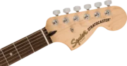 La Squier® Contemporary Stratocaster® Special HT trae características modernas y una estética atrevida a una plataforma icónica de Fender para satisfacer a los músicos más exigentes y atrevidos de hoy. En el corazón de esta guitarra hay un conjunto de pastillas de bobina simple squier SQR™ alnico colocados en una configuración "especial" con la pastilla del medio cerca de la pastilla del puente para una ad única de definiciones dinámicamente sensibles.
