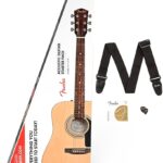 La Fender FA-115 es una guitarra acústica con cuerpo dreadnought, tapa de abeto laminado y diapasón de nogal, ideal para un sonido potente y equilibrado. Perfecta para principiantes y músicos avanzados.