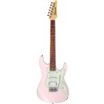 La Guitarra Electrica Rosada Ibanez AZES 40 es una guitarra eléctrica versátil y moderna, ideal para guitarristas de todos los niveles. Con cuerpo de álamo, mástil de arce y diapasón de jatoba, ofrece un tono equilibrado y cómodo. 