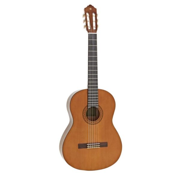 La Guitarra Yamaha C40 es una guitarra clásica ideal para principiantes y músicos avanzados. Con tapa de pícea, fondo y aros de meranti, y diapasón de palisandro, ofrece un sonido cálido y equilibrado con excelente proyección.