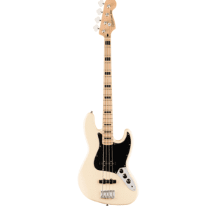 Fender Affinity Jazz Bass Activo – Bajo eléctrico de 4 cuerdas con electrónica activa, cuerpo de aliso, mástil de arce y pastillas Fender Ceramic Single-Coil. Sonido potente y versátil con ecualización de 2 bandas.
