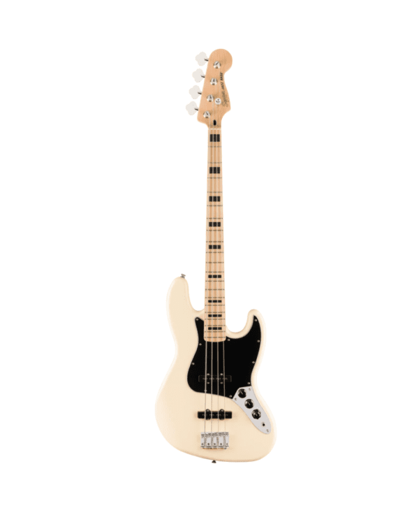 Fender Affinity Jazz Bass Activo – Bajo eléctrico de 4 cuerdas con electrónica activa, cuerpo de aliso, mástil de arce y pastillas Fender Ceramic Single-Coil. Sonido potente y versátil con ecualización de 2 bandas.