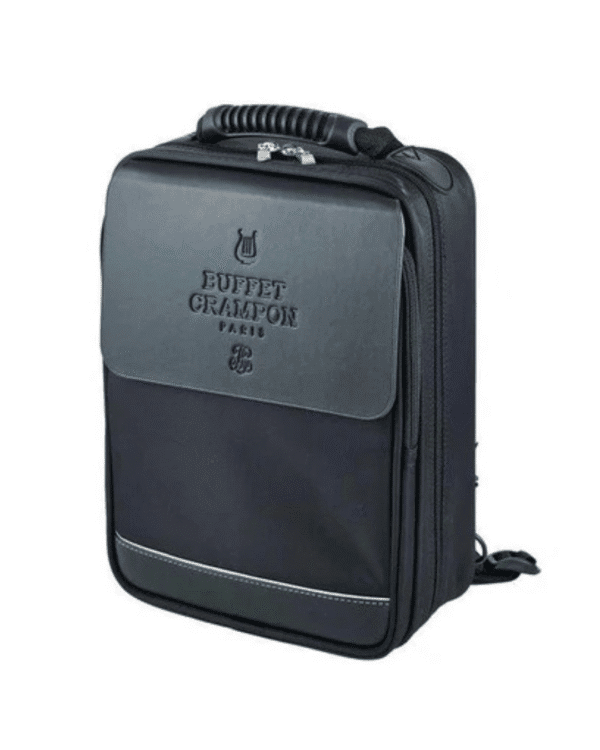 Clarinete Buffet Crampon Prodige BC2541-2-0GB en Sib, sistema Boehm 17/6. Fabricado en resina ABS con llaves niqueladas, incluye boquilla, estuche tipo mochila y accesorios. Ideal para estudiantes y academias. Sonido cálido y excelente afinación.