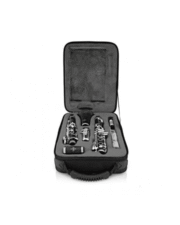 Clarinete Buffet Crampon Prodige BC2541-2-0GB en Sib, sistema Boehm 17/6. Fabricado en resina ABS con llaves niqueladas, incluye boquilla, estuche tipo mochila y accesorios. Ideal para estudiantes y academias. Sonido cálido y excelente afinación.
