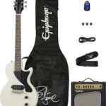 Guitarra Electrica Epiphone PPEG KIT – para guitarristas con guitarra eléctrica Les Paul Special-II, amplificador Epiphone Electar-10 y accesorios
