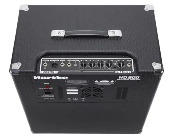 Amplificador Hartke HD 500 : combo de bajo 500W con parlantes HyDrive de 10", potente, portátil y profesional