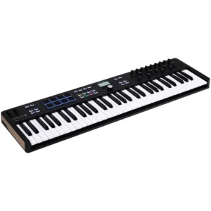 Controlador MIDI de 61 teclas con pads RGB, faders, perillas y control total de tu DAW. Incluye Analog Lab V, Ableton Live Lite y más.