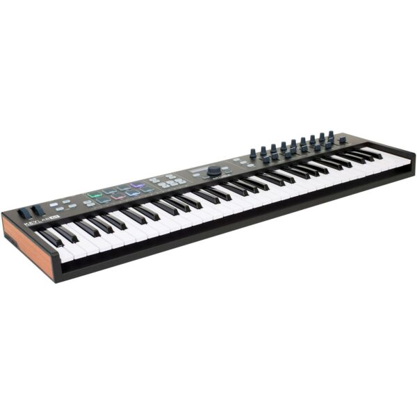 Controlador MIDI de 61 teclas con pads RGB, faders, perillas y control total de tu DAW. Incluye Analog Lab V, Ableton Live Lite y más.