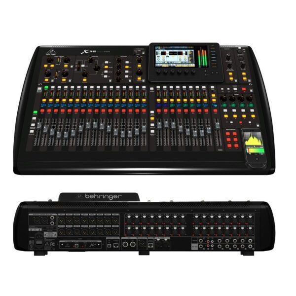 Consola digital Behringer X32 de 40 canales con preamplificadores MIDAS y efectos integrados, disponible en MUSIVERSO, Comprala HOY.