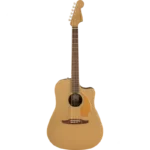 Guitarra Electroacustica Fender Redondo Player, diapasón de nogal, bronce satinado 0970713553