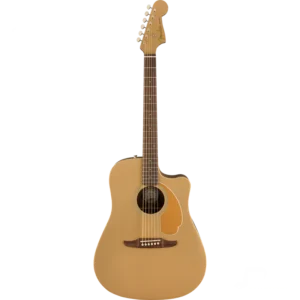 Guitarra Electroacustica Fender Redondo Player, diapasón de nogal, bronce satinado 0970713553