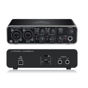 Simplicidad Plug-and-Play: Interfaz USB lista para usar con tu PC o Mac. Enchufa, graba y escucha con sus salidas balanceadas y de audífonos.